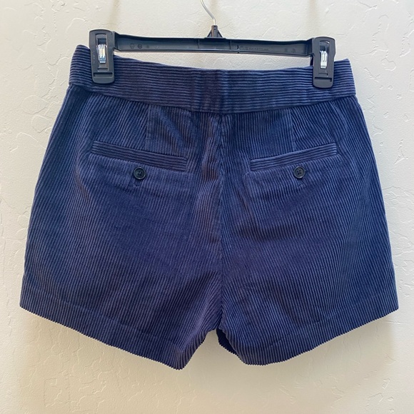 NWT/J. Crew Navy Blue Corduroy Shorts Size 2 - Picture 2 of 8